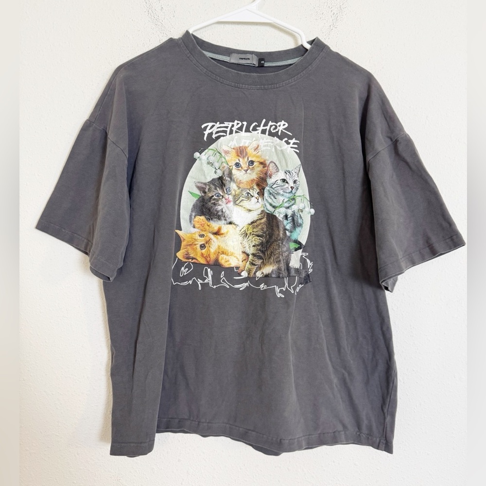 Pamles cat kitten short sleeve tee shirt